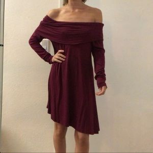 Slouchy Off-Shoulder Dress